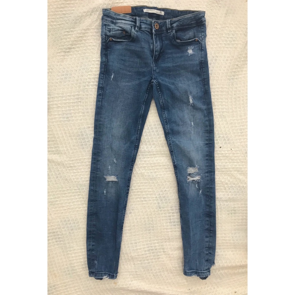 Zara distressed jeans